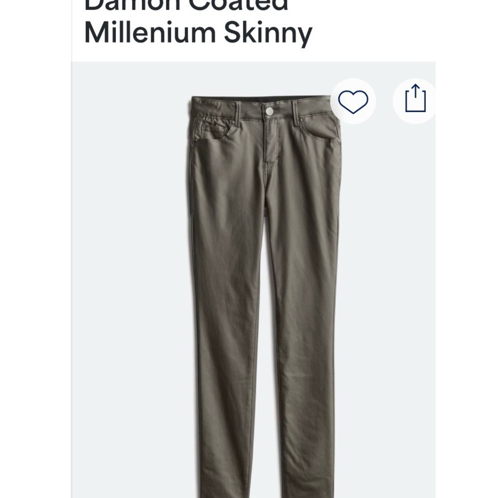 Faux Leather 151 Goddess Fit skinny pant Size 12/31 Dark Green